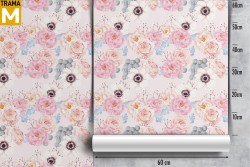 Vintage Nature Flowers Wallpaper