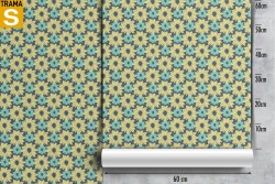 Carta da Parati Design e Stili Flora e Fauna Fiori Natura Stilizzata