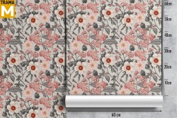 Vintage Nature Flowers Wallpaper