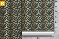 Carta da Parati Design e Stili Luxury Righe e Onde Stilizzata