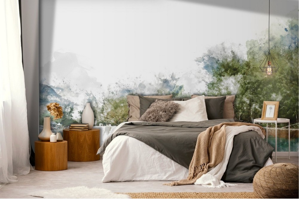 Wallpaper Paintings and Watercolors Forests and Trees Nature