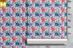 Modern Nature Flowers Wallpaper