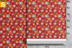 Carta da Parati Design e Stili Flora e Fauna Natura Fiori Stilizzata