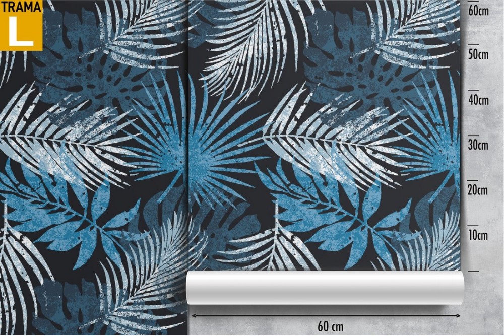 Wallpaper with stylized leaves modern design.