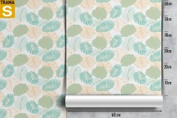 Carta da Parati Design e Stili Flora e Fauna Foglie Tropicale