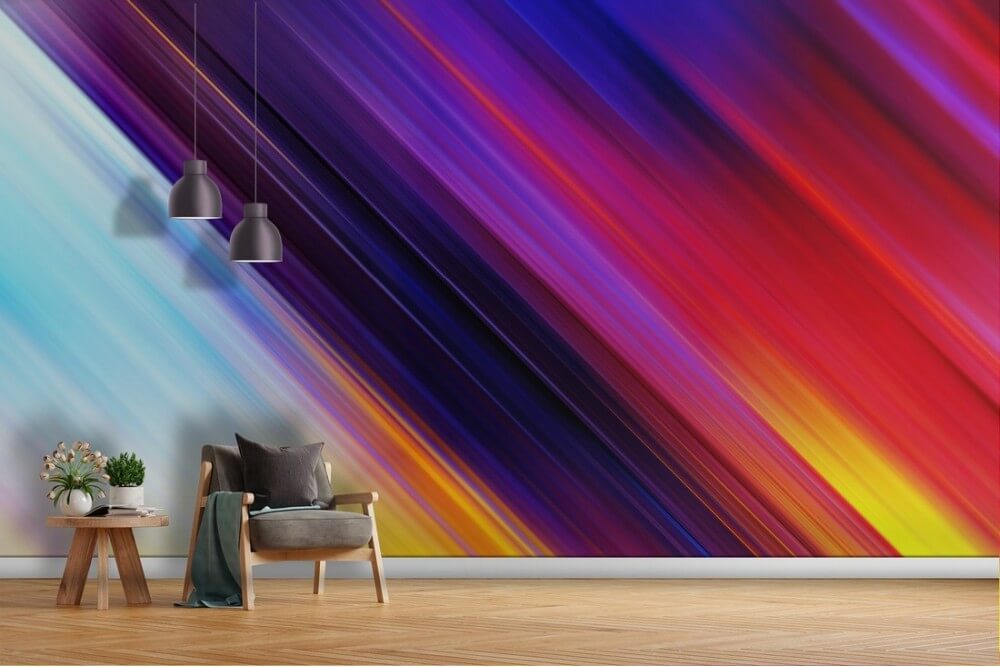 Carta da Parati decorazione astratta moderna design luce colorata-67