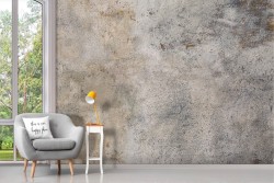 Adhesive Wallpaper with white and gold cement surface