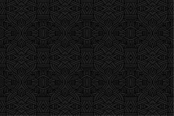 Carte da Parati geometrica total black