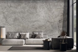 Carta da parati effetto marmo urban grigio