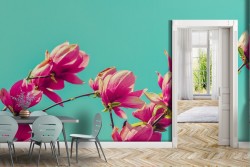 Modern Nature Flowers Wallpaper